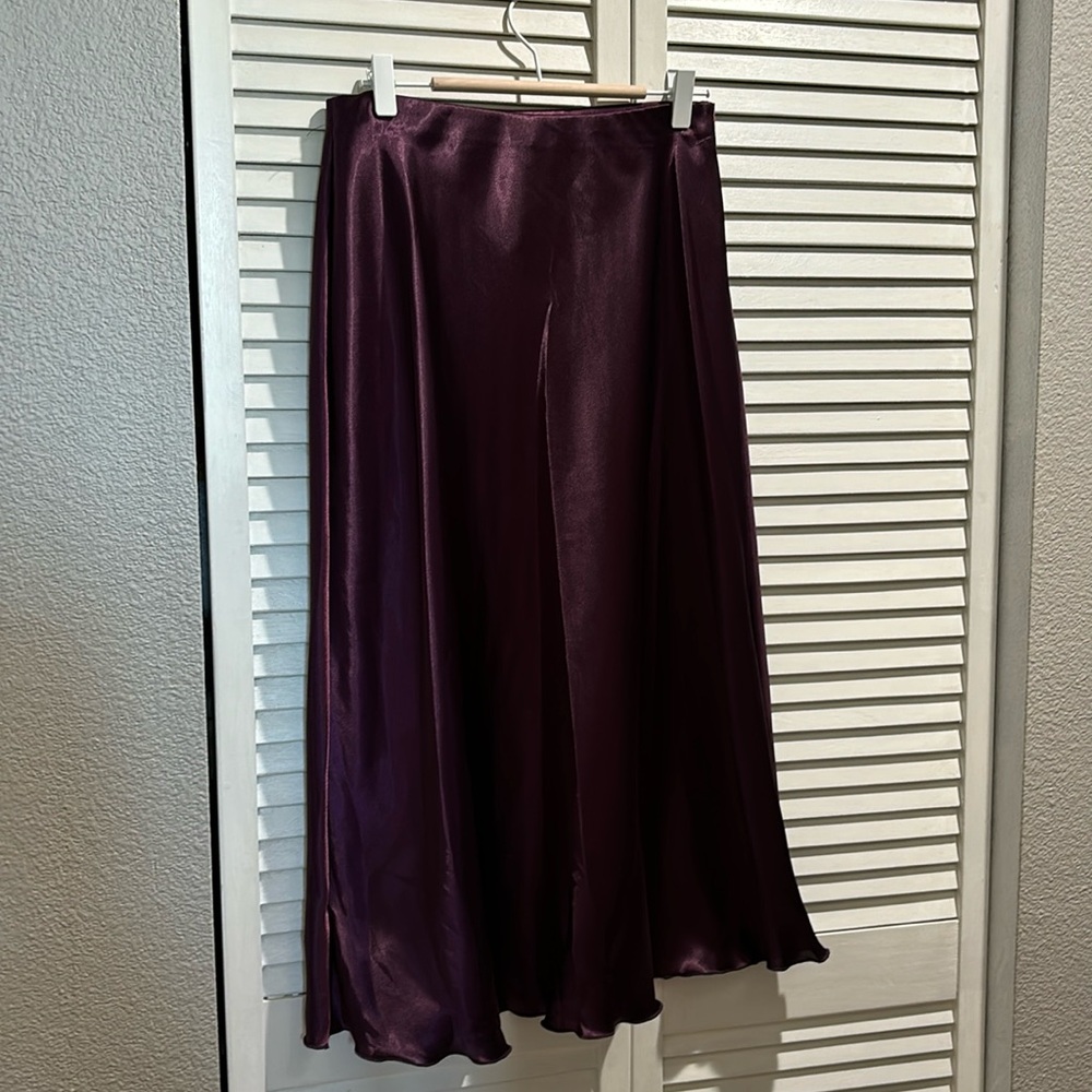 Satin Midi Skirt